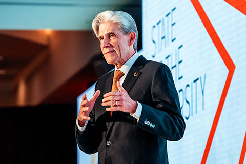President Julio Frenk at the State of the University