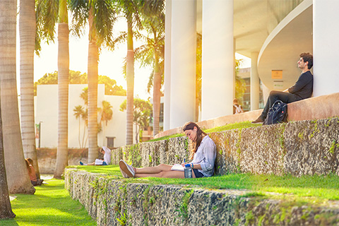 Steps in front of the Student Center Complex